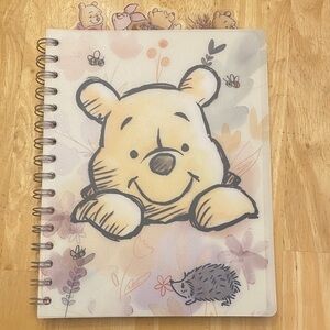 Disney Winnie the Pooh Journal Spiral Notebook 96 sheets NWT w top tab dividers